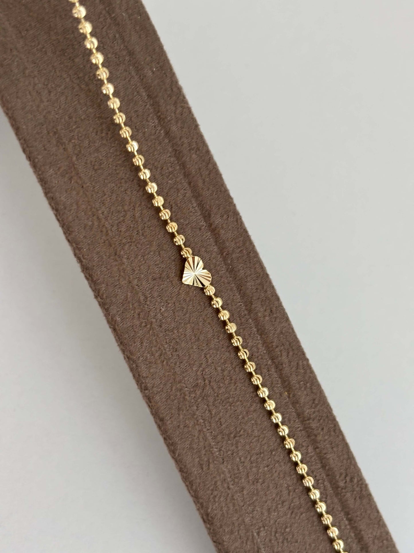 Özel seri ince kalp bileklik