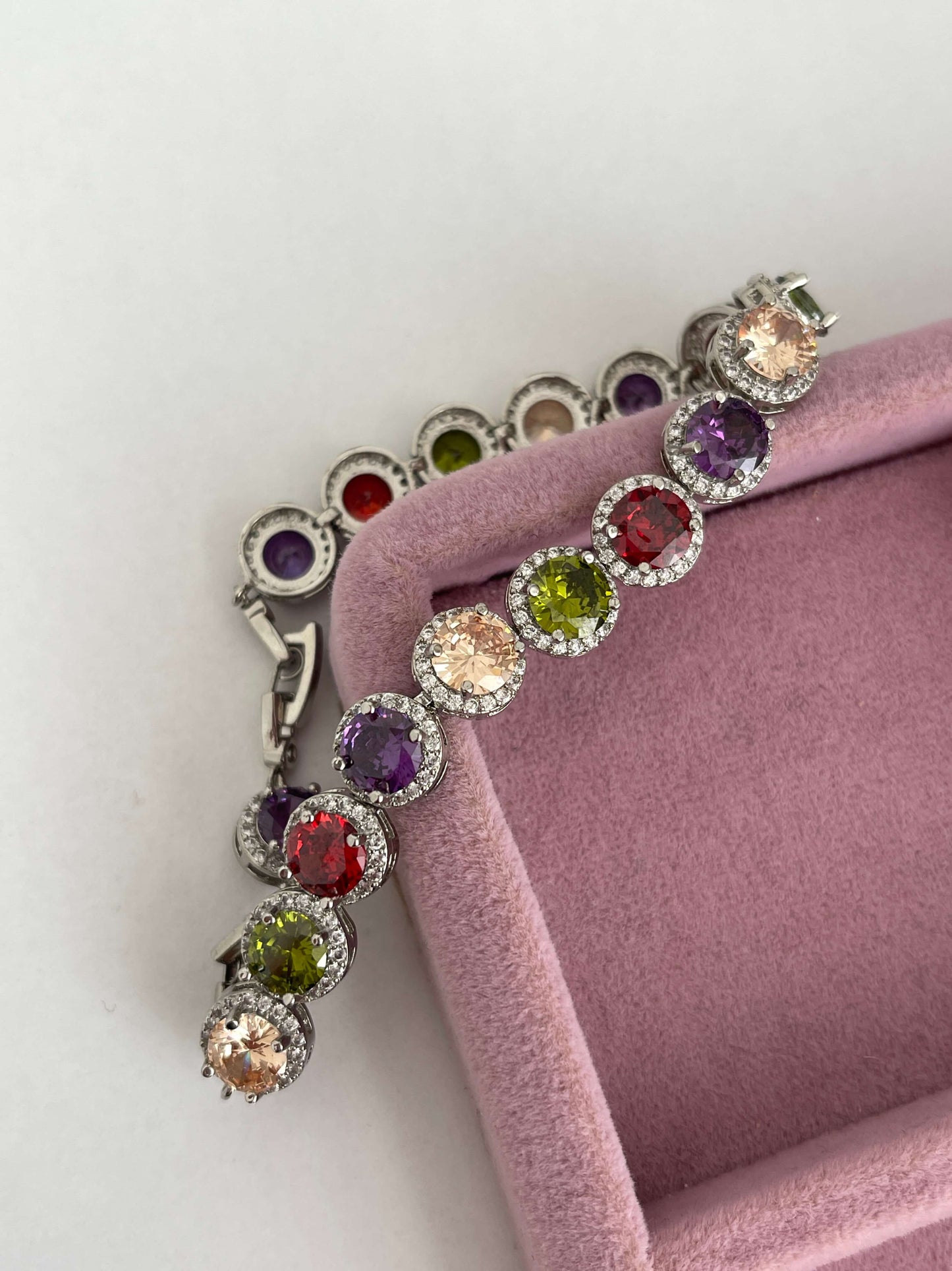 Zirkon yuvarlak taşlı künye