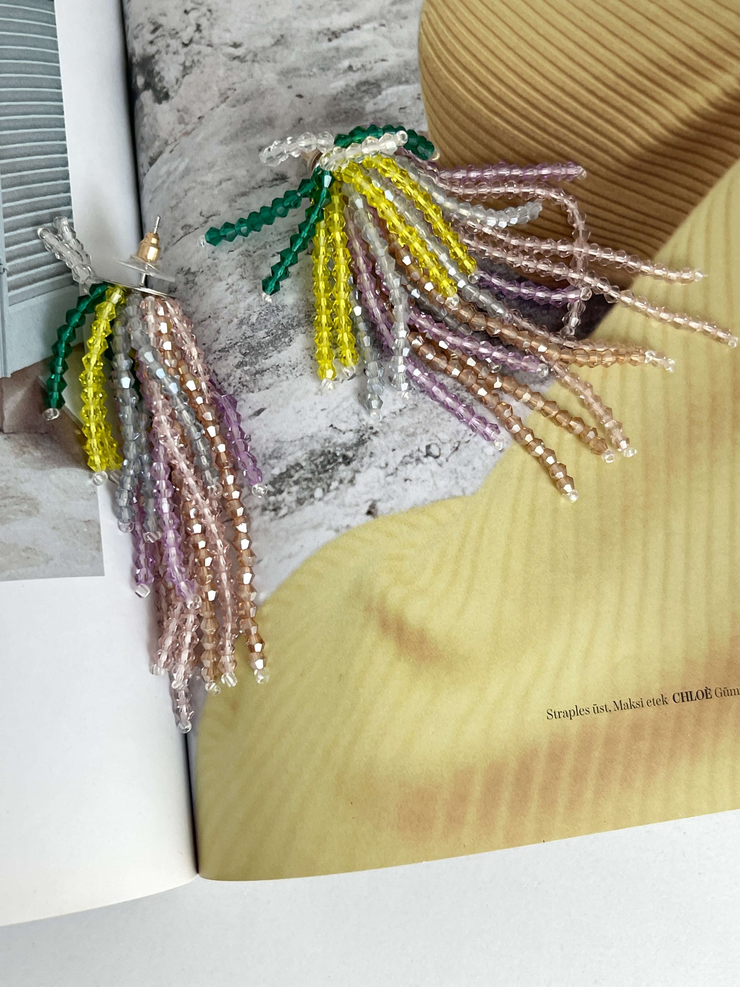 Maksi yaz stili sallantılı küpe