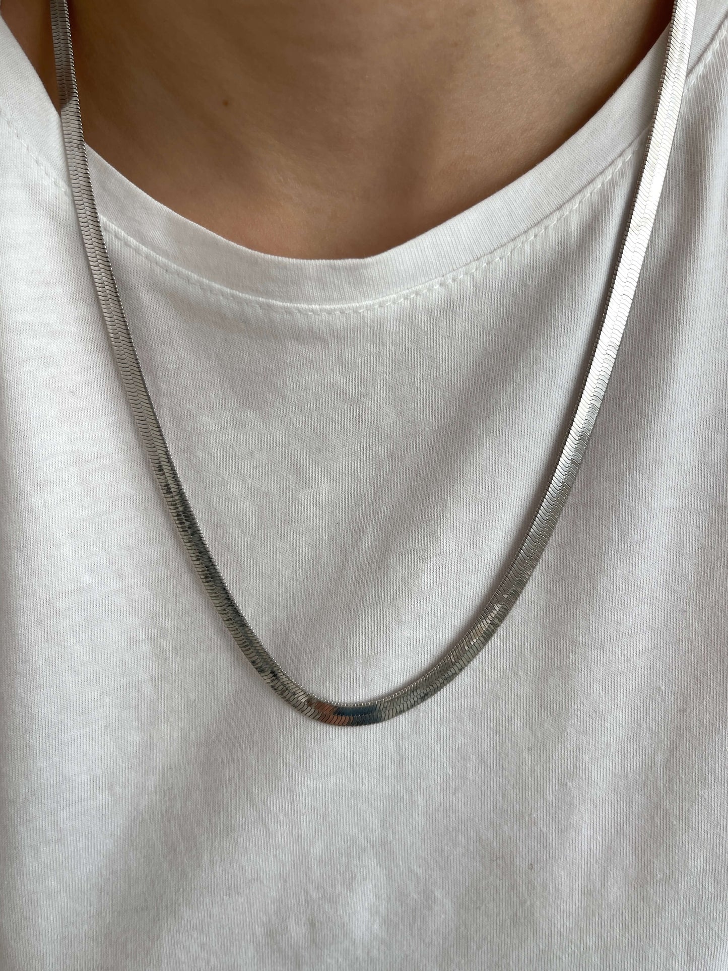 Vip seri yassı zincir kolye