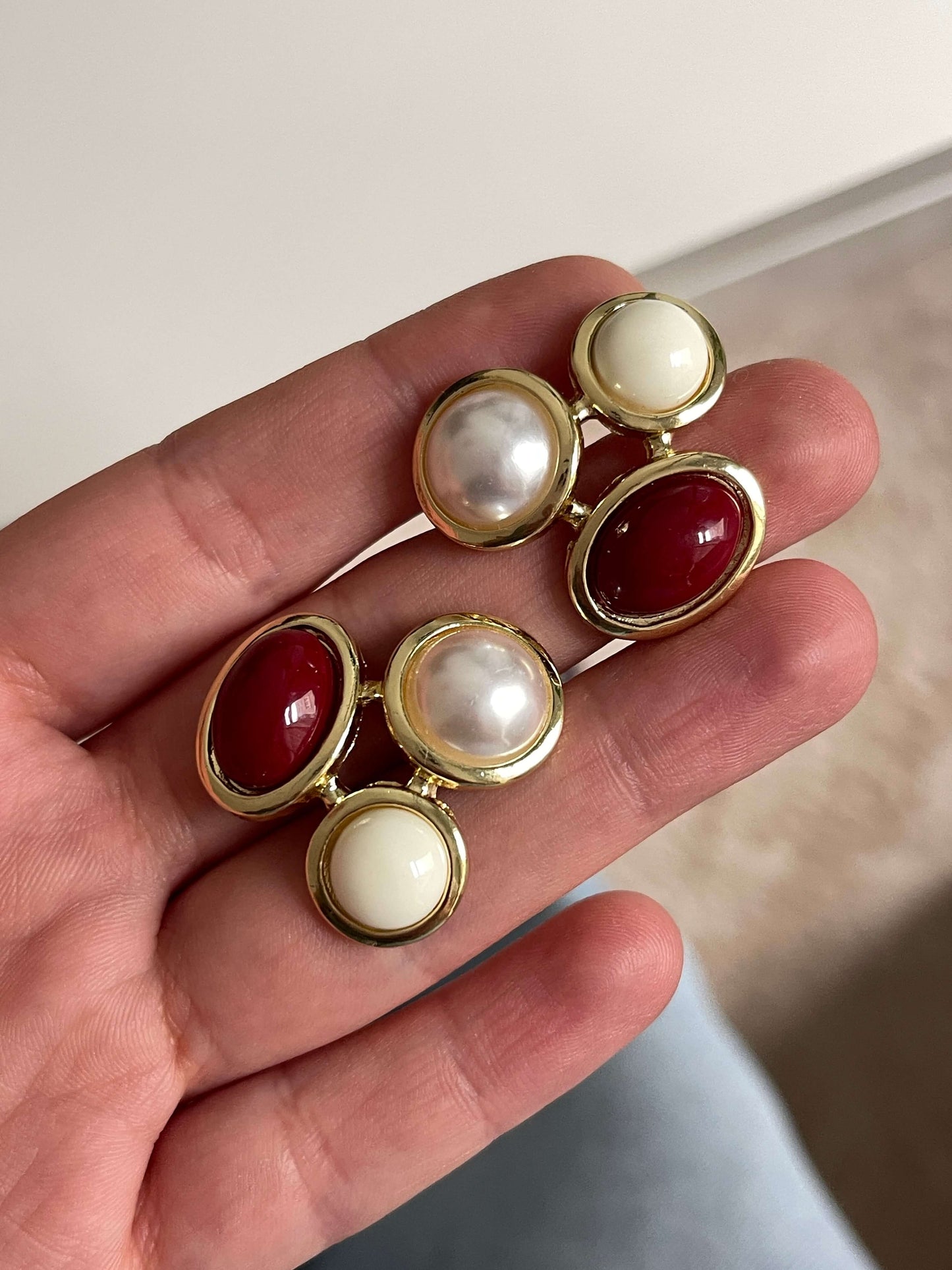 Vintage görünümlü küpe