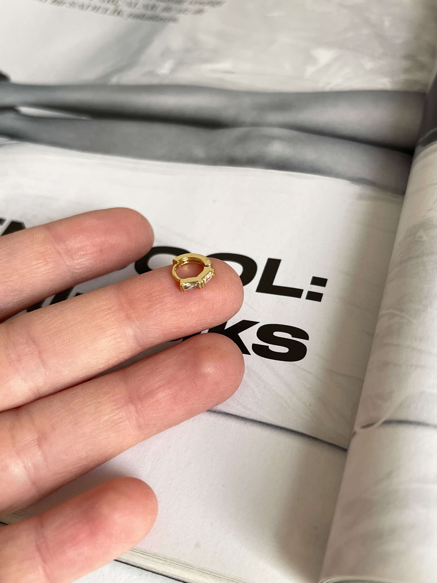 Tragus mini halka piercing