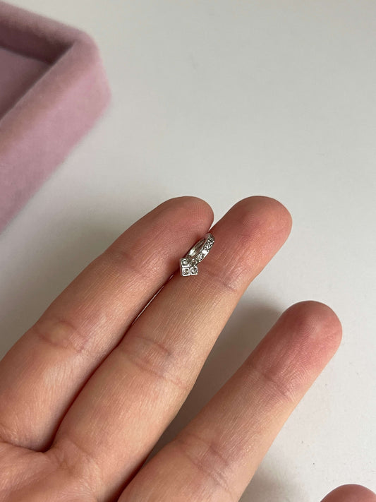 Tragus mini halka piercing