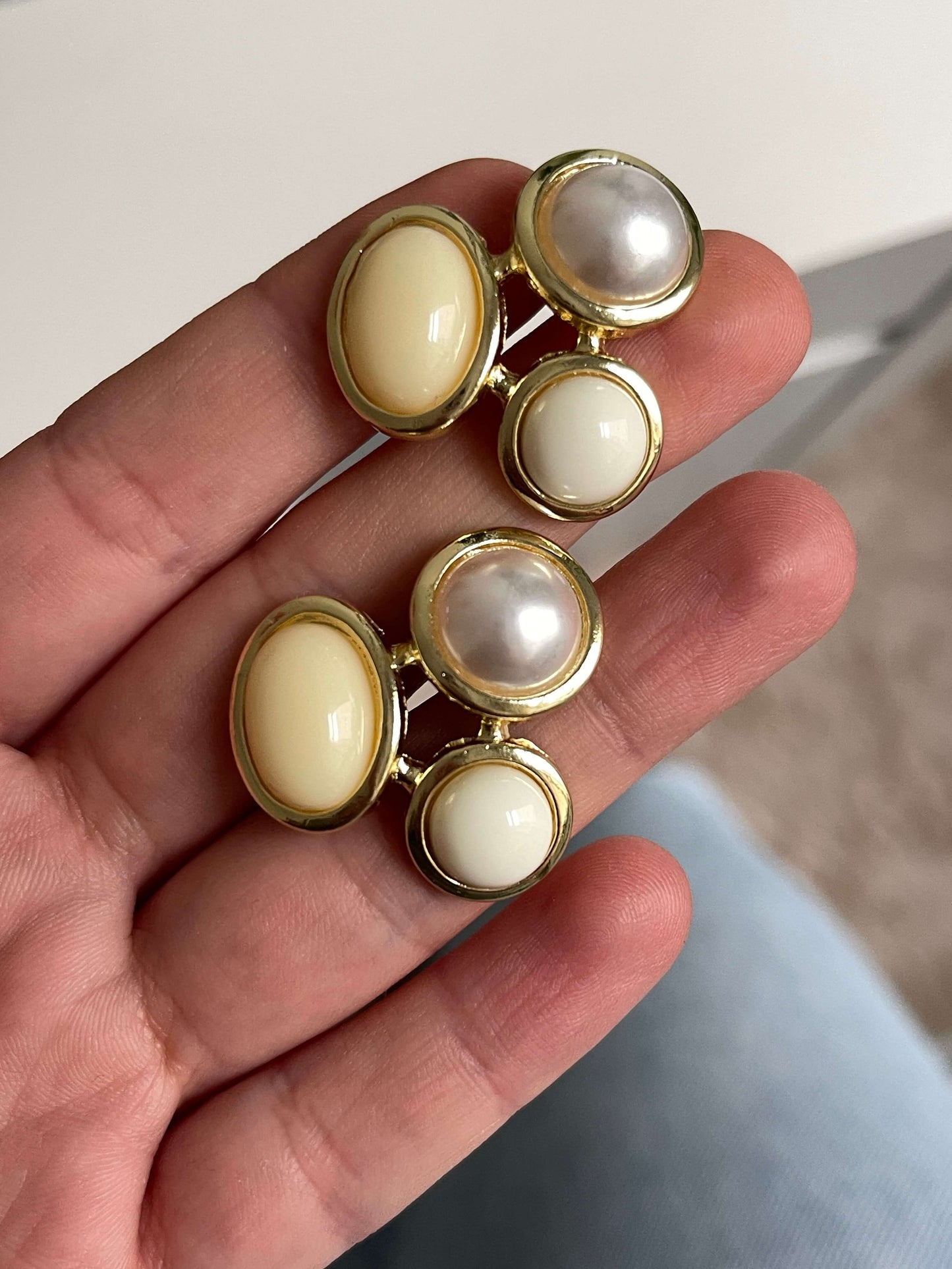 Vintage görünümlü küpe