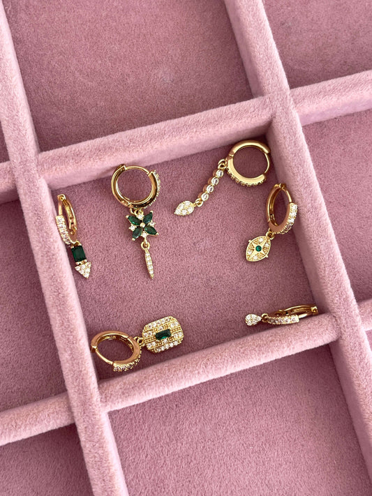 Minimal altılı set küpe