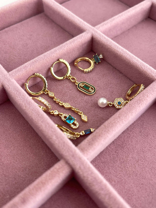 Minimal altılı set küpe