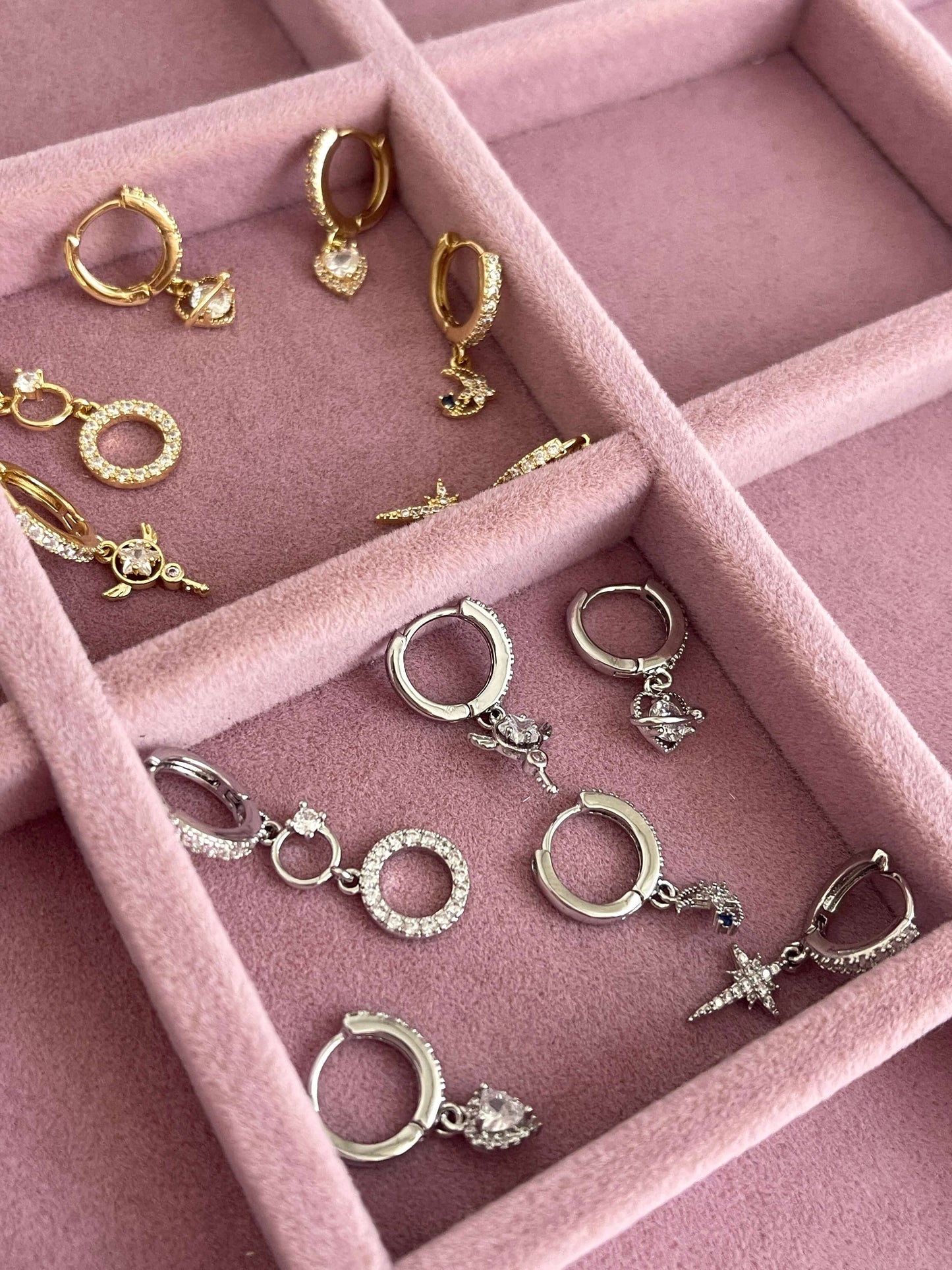 Minimal altılı set küpe