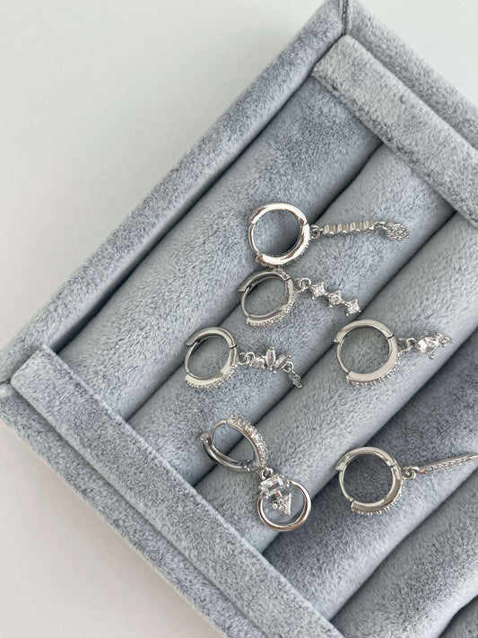 Minimal altılı set küpe