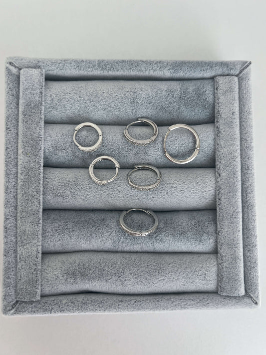 Minimal altılı set küpe