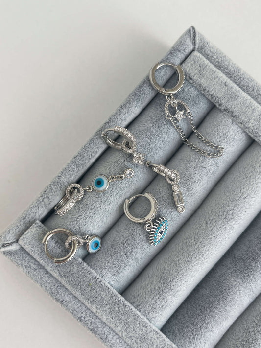 Minimal altılı set küpe