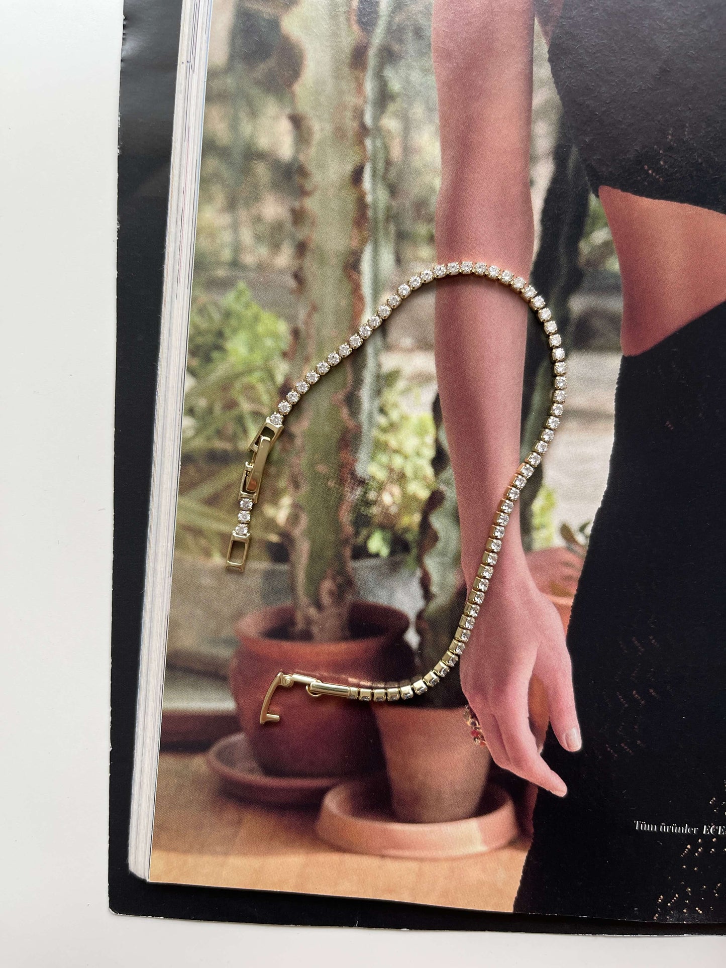 Taşlı minimal bileklik