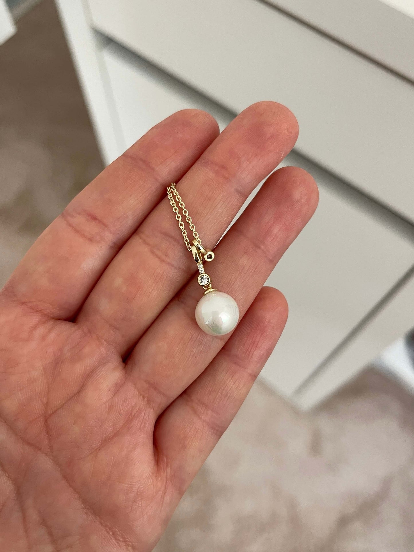 Vip seri inci görünümlü kolye